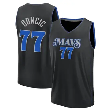 Dallas Mavericks Luka Doncic 2023/24 City Edition Jersey - Men's Fast Break Black