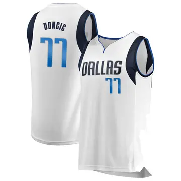 Dallas Mavericks Luka Doncic Jersey - Association Edition - Men's Fast Break White