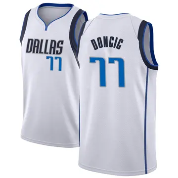 Dallas Mavericks Luka Doncic Jersey - Association Edition - Men's Swingman White