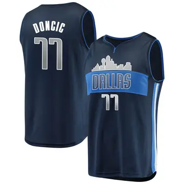 Dallas Mavericks Luka Doncic Jersey - Statement Edition - Men's Fast Break Navy