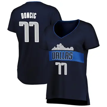 Dallas Mavericks Luka Doncic Jersey - Statement Edition - Women's Fast Break Navy