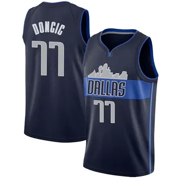 Dallas Mavericks Luka Doncic Jersey - Statement Edition - Youth Swingman Navy