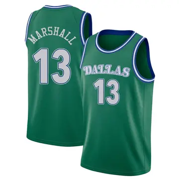 Dallas Mavericks Naji Marshall 2020/21 Hardwood Classics Jersey - Youth Swingman Green