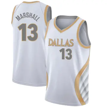 Dallas Mavericks Naji Marshall 2020/21 Jersey - City Edition - Men's Swingman White