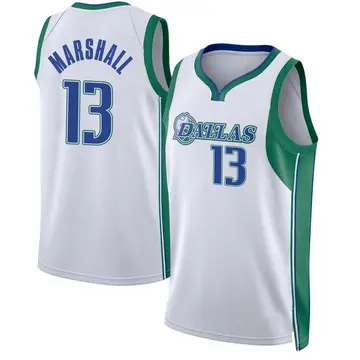 Dallas Mavericks Naji Marshall 2021/22 City Edition Jersey - Men's Swingman White