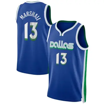 Dallas Mavericks Naji Marshall 2022/23 City Edition Jersey - Men's Swingman Blue