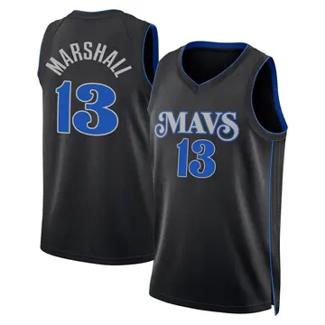 Dallas Mavericks Naji Marshall 2023/24 City Edition Jersey - Youth Swingman Black