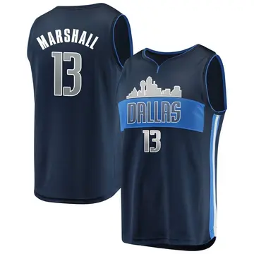 Dallas Mavericks Naji Marshall Jersey - Statement Edition - Men's Fast Break Navy