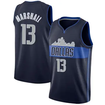 Dallas Mavericks Naji Marshall Jersey - Statement Edition - Men's Swingman Navy