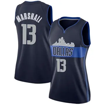 Dallas Mavericks Naji Marshall Jersey - Statement Edition - Women's Swingman Navy